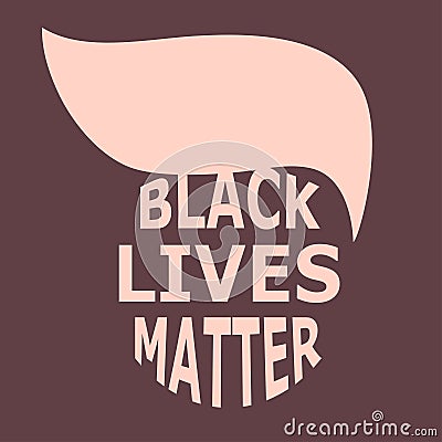 Abstract emblem black lives matter Vector Illustration